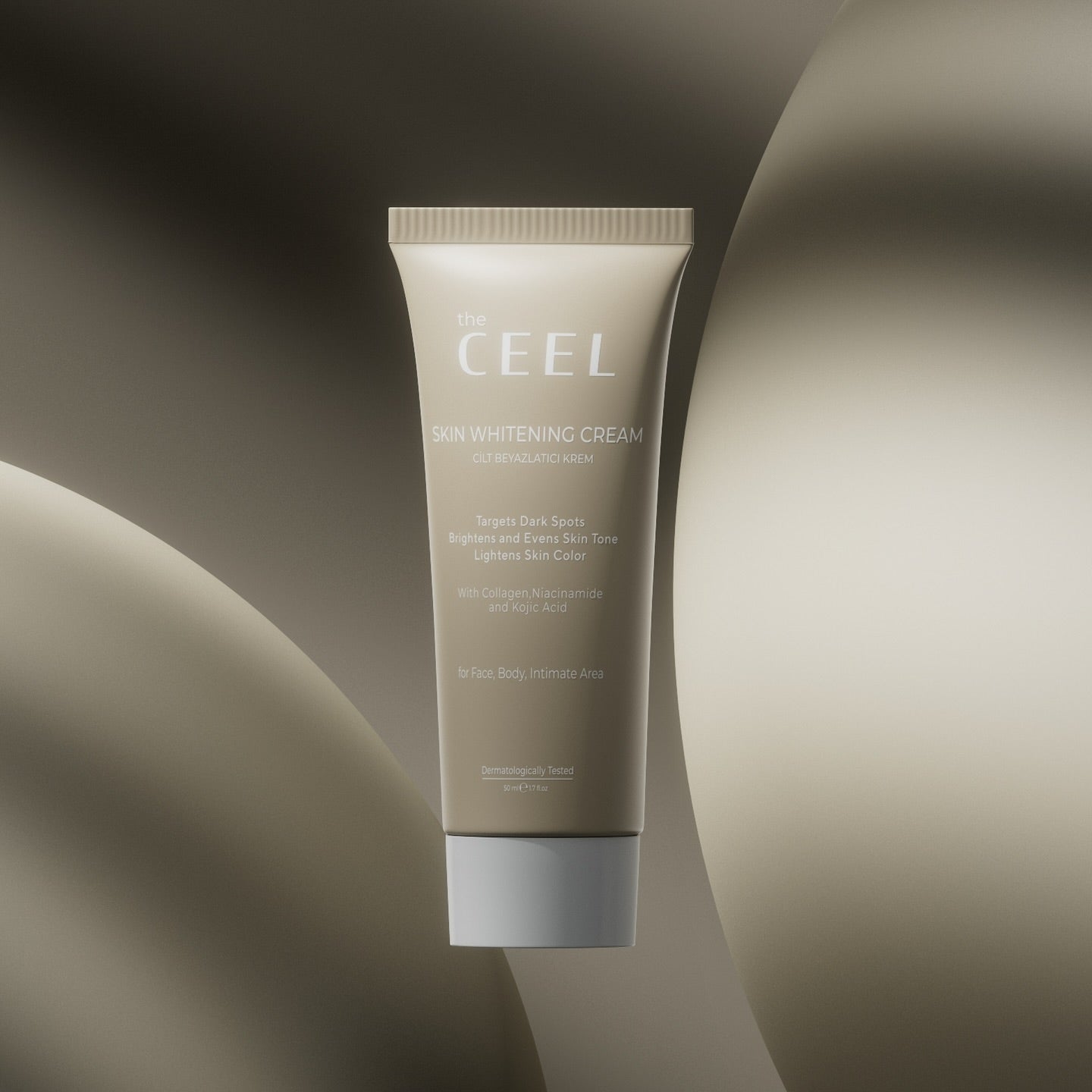 Load video: Ceel Natural Skin Brightening Cream-50ml - Skin Brightening & Even Tone | Added with Glutathione and Kojic Acid