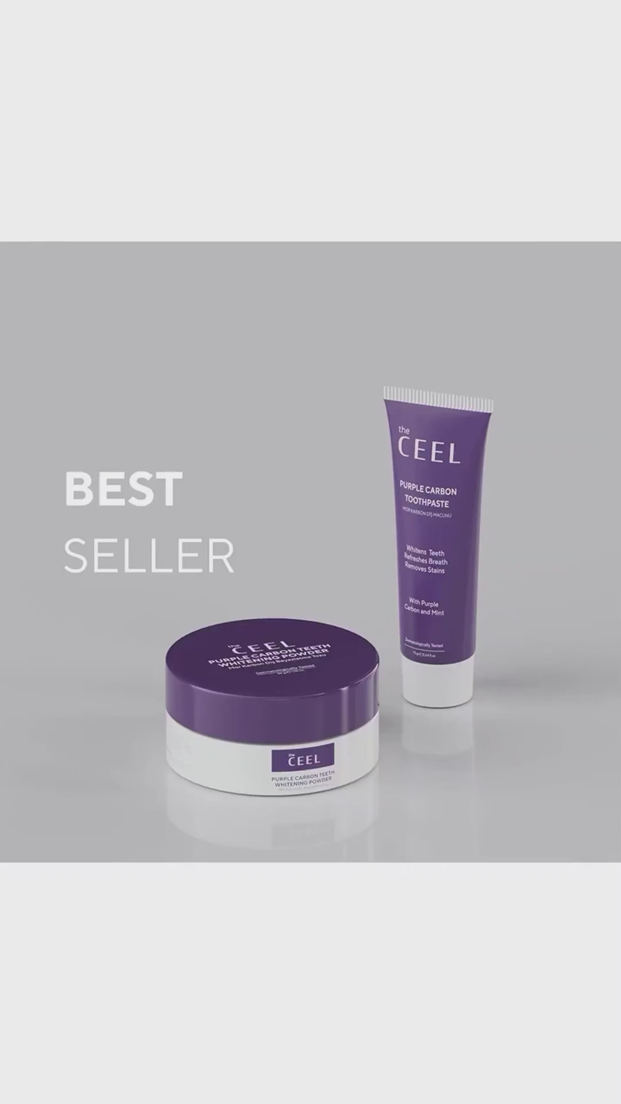 Load video: Ceel Activated Purple Carbon Powder-50g - Teeth Whitening & Oral Detox