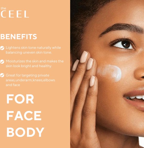 Ceel Bright Correct Set – Glutathione + Kojic Acid Formula – Whitening Cream 50ml + Dark Spot Corrector 30ml