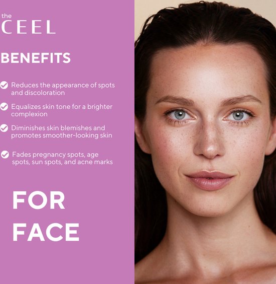 Ceel Bright Correct Set – Glutathione + Kojic Acid Formula – Whitening Cream 50ml + Dark Spot Corrector 30ml