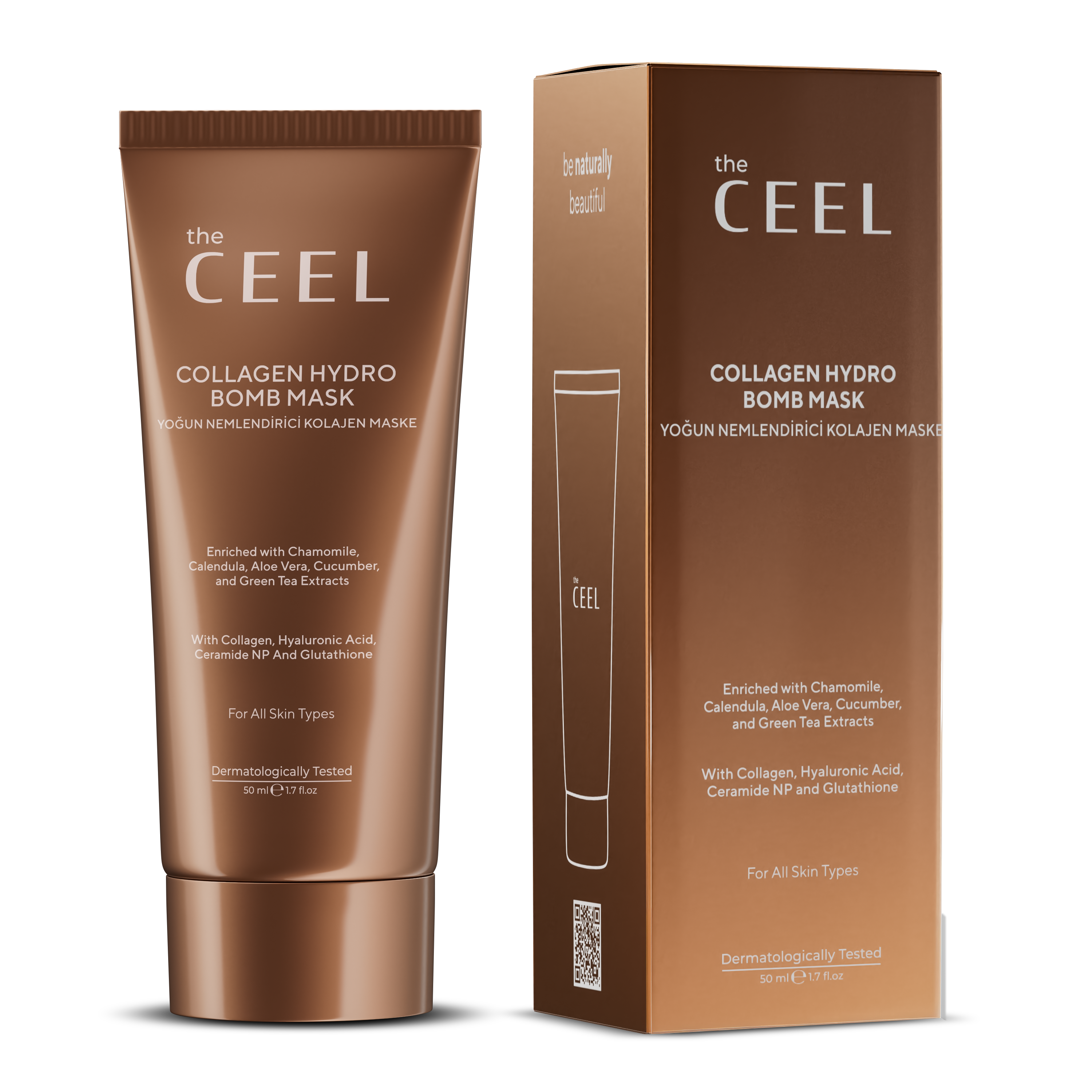 Ceel Peel-Off Collagen Mask with Glutathione and Green Tea Extract | 50 ml