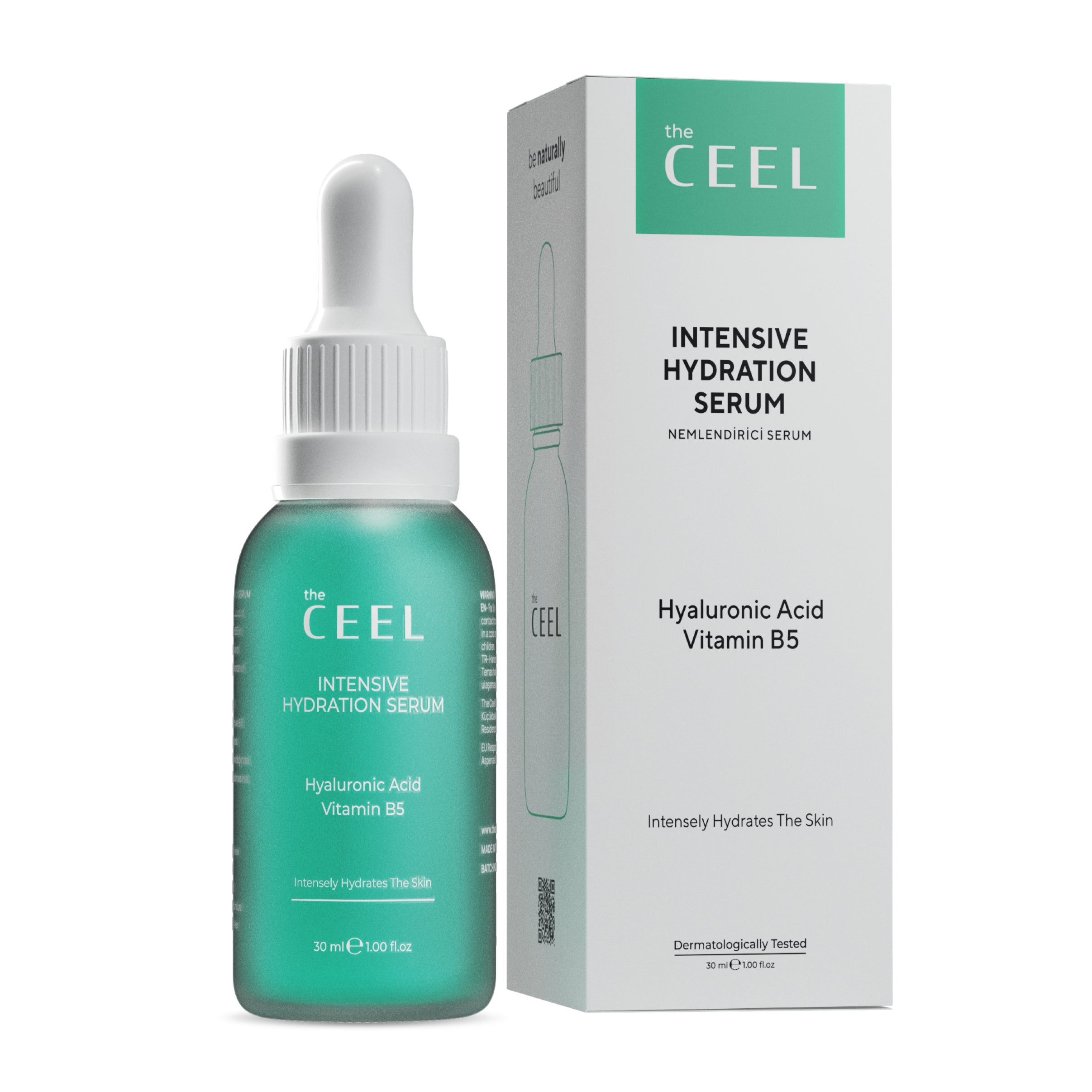Ceel Natural Intensive Hydration Serum-30ml - Moisturizing & Repair With Hyaluronic Acidand Vitamin B5