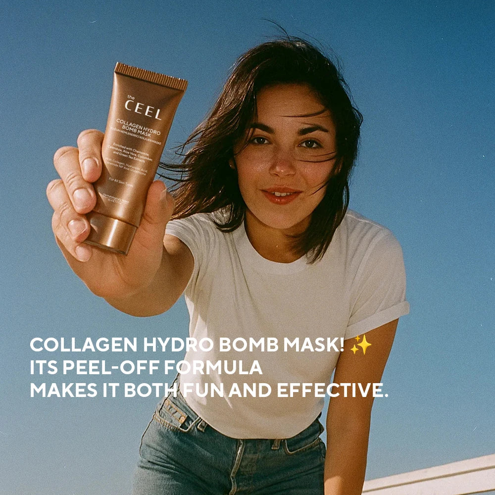 Ceel Peel-Off Collagen Mask with Glutathione and Green Tea Extract | 50 ml