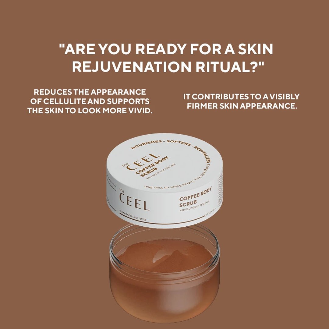Ceel Coffee Extract Body Scrub – Effective Anti - Cellulite and Firming Support – 275gms - Ceel AU