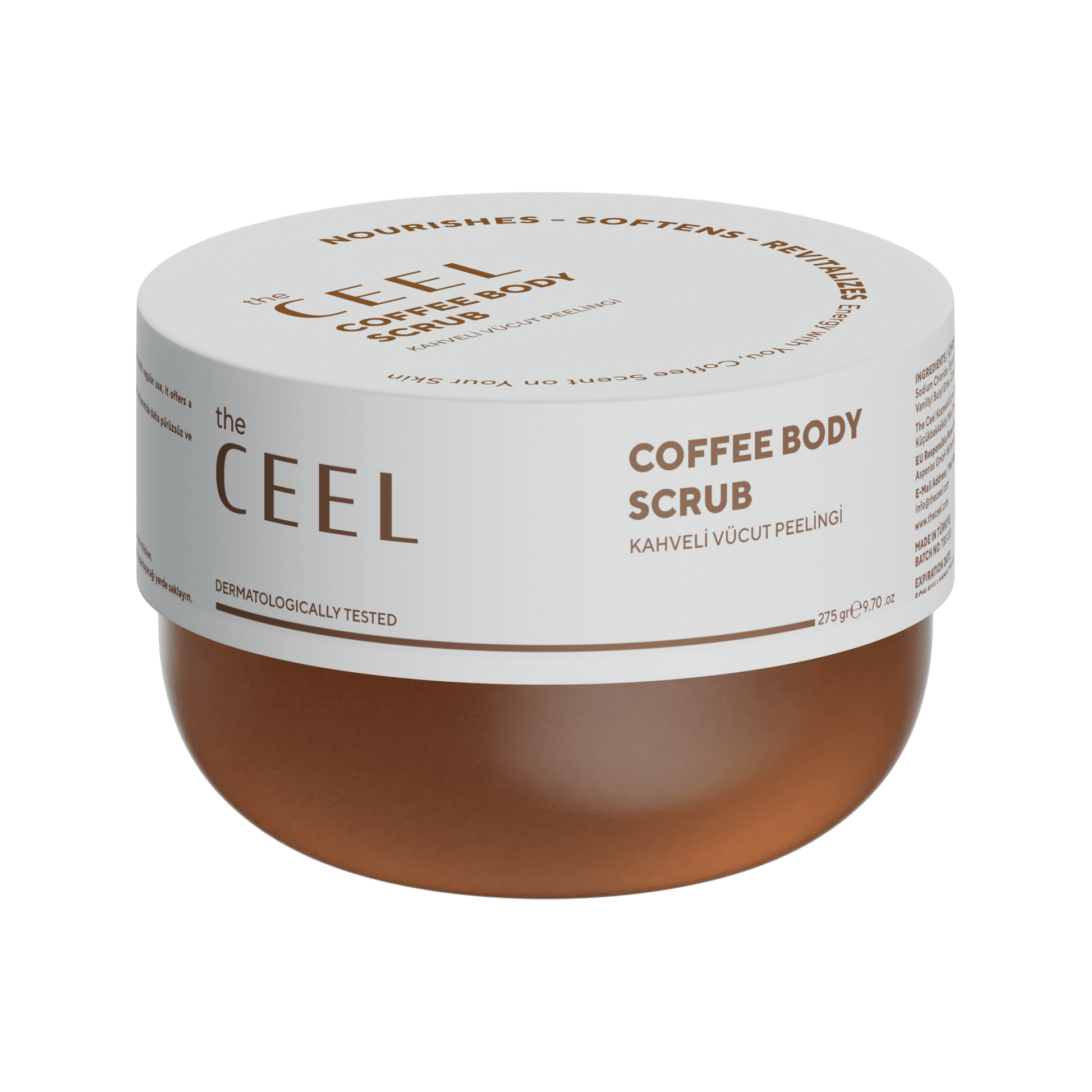 Ceel Coffee Extract Body Scrub – Effective Anti - Cellulite and Firming Support – 275gms - Ceel AU