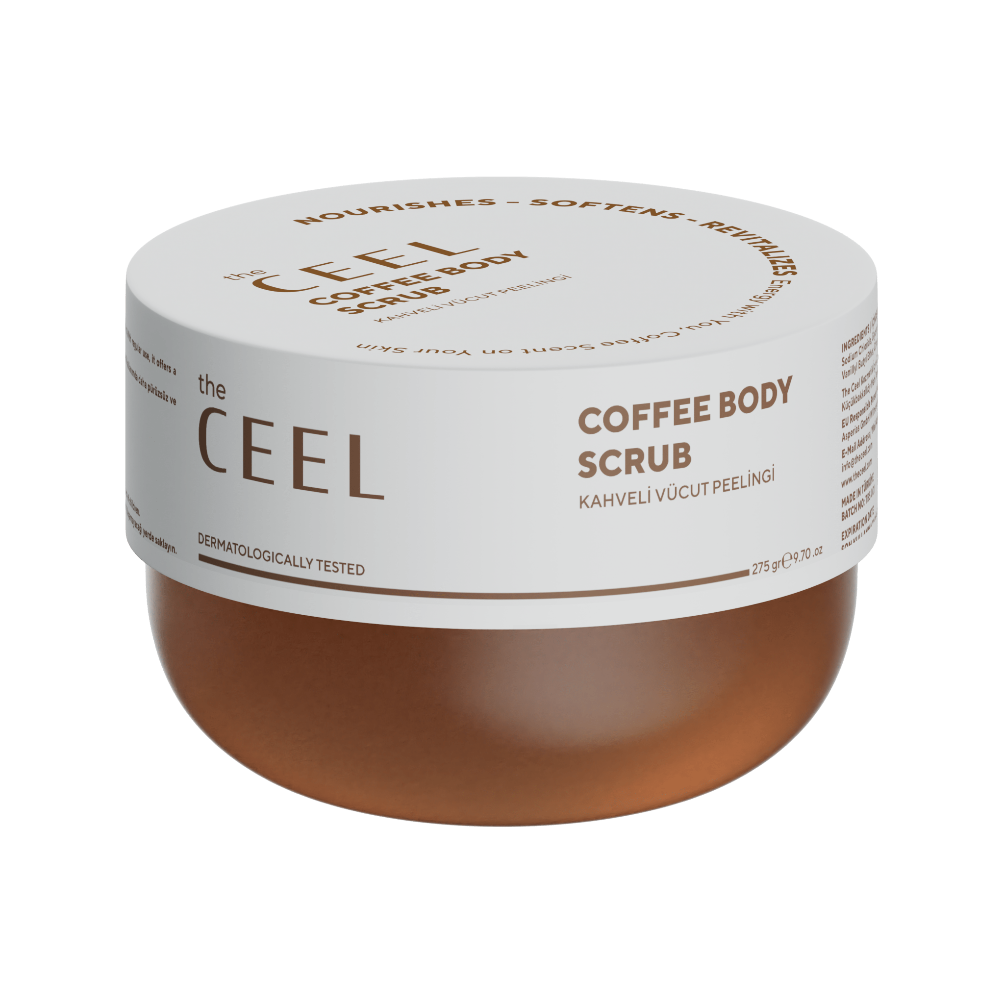 Ceel Coffee Extract Body Scrub – Effective Anti - Cellulite and Firming Support – 275gms - Ceel AU
