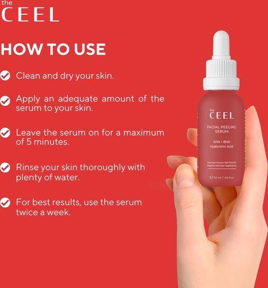 Ceel Natural AHA+BHA Red Peeling Serum - 30ml - Skin Dullness - Ceel AU
