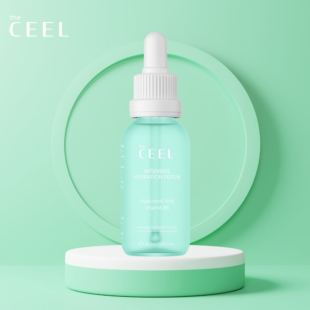 Ceel Natural Intensive Hydration Serum - 30ml - Moisturizing & Repair With Hyaluronic Acid and Vitamin B5 - Ceel AU