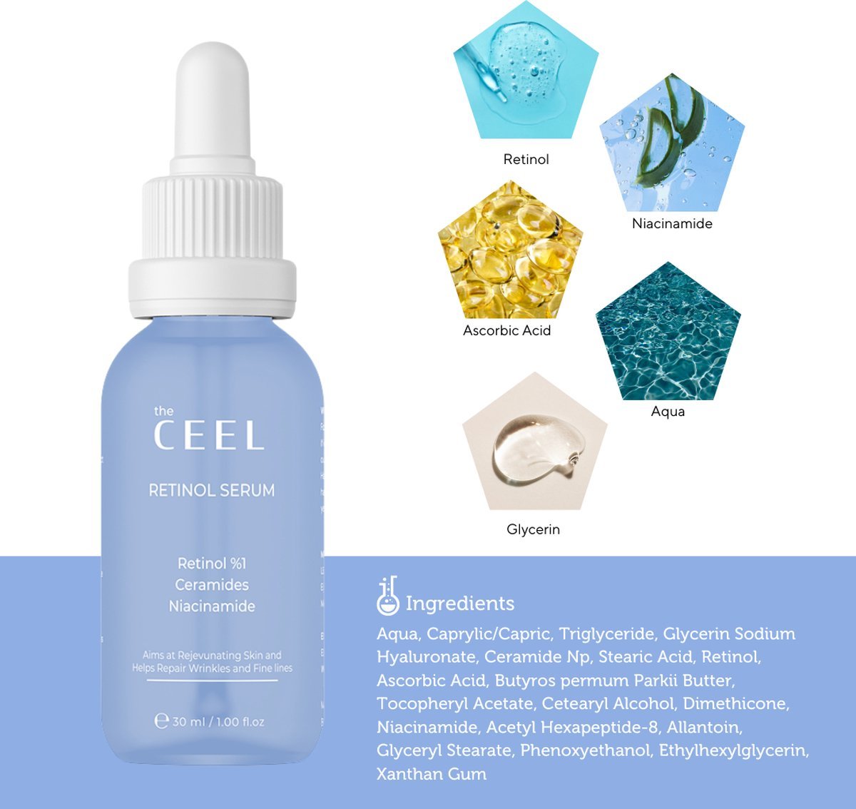 Ceel Radiance Ritual – Vitamin C Serum 30ml & Retinol Serum 30ml Combo - Ceel AU