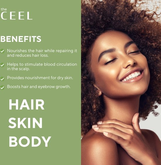Ceel Rosemary Hair Oil - 50ml – Scalp and Hair Nourishment with Derma Roller 0.5mm - Ceel AU